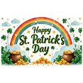 thumbnail image 3 of St Patricks Day Backdrop Banner Leprechaun Party Decor Lucky Charm Rainbow Background Holiday Decorations Balloons Props Celebration Gold Coins, 3 of 4