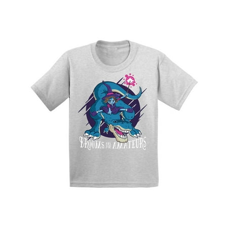 

Awkward Styles Halloween T-Shirt Witch on Dinosaur Toddler Shirt