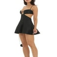 thumbnail image 4 of Femmes Strappy Dos Mini Robe Sans Manches Spaghetti Robe Fluide, 4 of 5