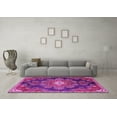thumbnail image 3 of Ahgly Company Indoor Round Medallion Pink Traditional Area Rugs, 3' Round, 3 of 4