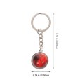 thumbnail image 2 of 5Pcs Glass Ball Keychains Noctilucent Festival Key Ring Universe Decor Gift, 2 of 8