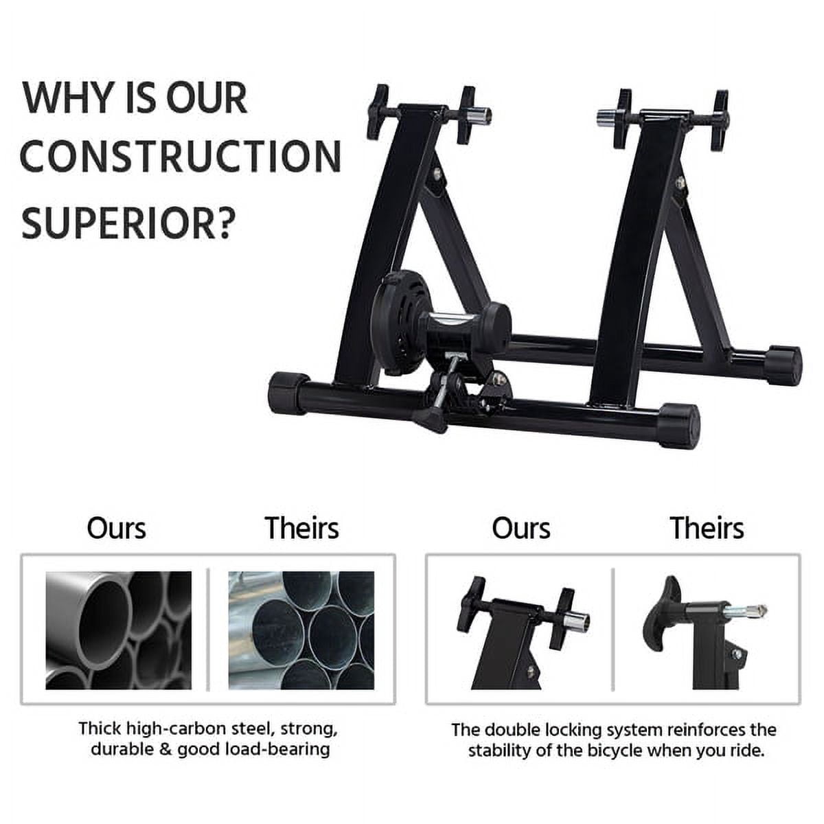Renwick Foldable Indoor Magnet Exercise Trainer Stand With Aluminum Alloy, Black
