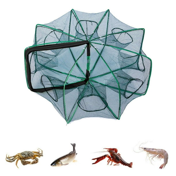 Trampa de Pesca Plegable 2024, Nuevo Kit de Pesca con Trampa de Pesca, Red para Peces, Camarones, Cangrejos de Río