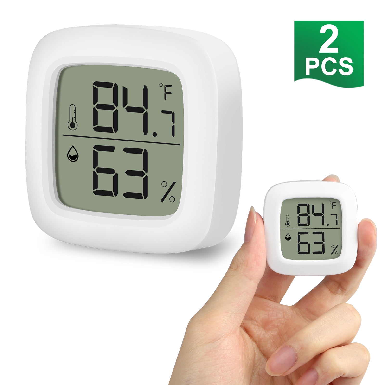 2pcs Digital Thermometers Hygrometers, EEEkit Mini Indoor Thermometer