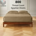 thumbnail image 4 of 21 Inch Extra Deep Pockets -Twin Giza 800-Thread-Count Cotton 6-PC Sheet Set - Taupe, 4 of 7