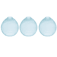 thumbnail image 4 of 7.16 in. Blue Bubble Glass Globe Pendant Lamp Shade, 3-Pack – Decorative Replacement Light Shades with 2.25 in. Lip Fitter – Bubble Textured Glass, 4 of 6