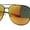 Black Red Orange Mirror, variant on Mens Xloop 90s Classic Officer Cop Sport Rectangle Metal Sunglasses Black Red Orange Mirror