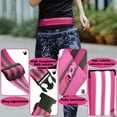 thumbnail image 3 of YSTIANN Ceinture de Course Réfléchissante avec Support de Téléphone, Pochette de Taille Réglable pour Entraînement Jogging, Rangement Sécurisé, pour Hommes & Femmes, Rose AZ78-2288, 3 of 7