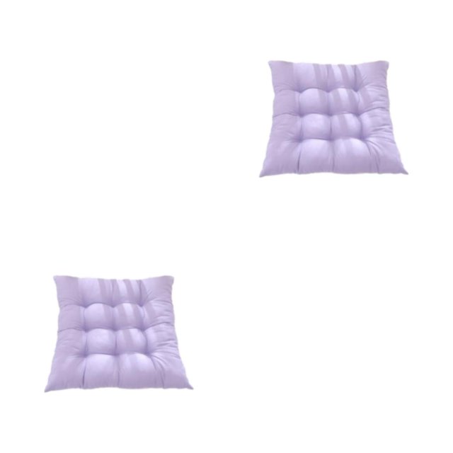 ZheElen Polyester Cotton Cushion With Strap Comfortable And Breathable No Slipping Polyester Fabric Is Comfortable Light Purple 2Set