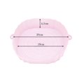 thumbnail image 1 of Bandeja de silicona para freidora de aire de 18 m, molde para pollo frito, alfombrilla de silicona, repuesto para parrilla, color rosa, 18 cm, 1 of 6