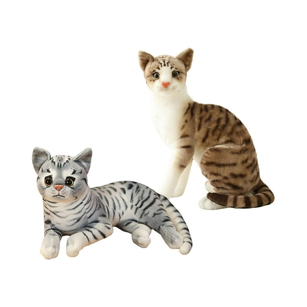 2 piezas de adorables juguetes de gato de peluche para fiestas de cumpleaños infantiles. EstiloL