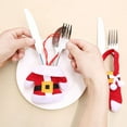 thumbnail image 2 of pitrice 1/2/3 Set Christmas Cutlery Holder Utensil Bags Fork Spoon Pockets Tableware Silverware Xmas Pouch, 2 of 5