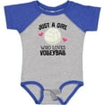 thumbnail image 3 of Inktastic Just a Girl Who Loves Volleyball Girls Baby Bodysuit, 3 of 5