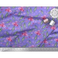 thumbnail image 3 of Soimoi Poly Georgette Fabric Leaves & Floral Artistic Fabric Prints by Yard 42 Inch Wide, 3 of 3