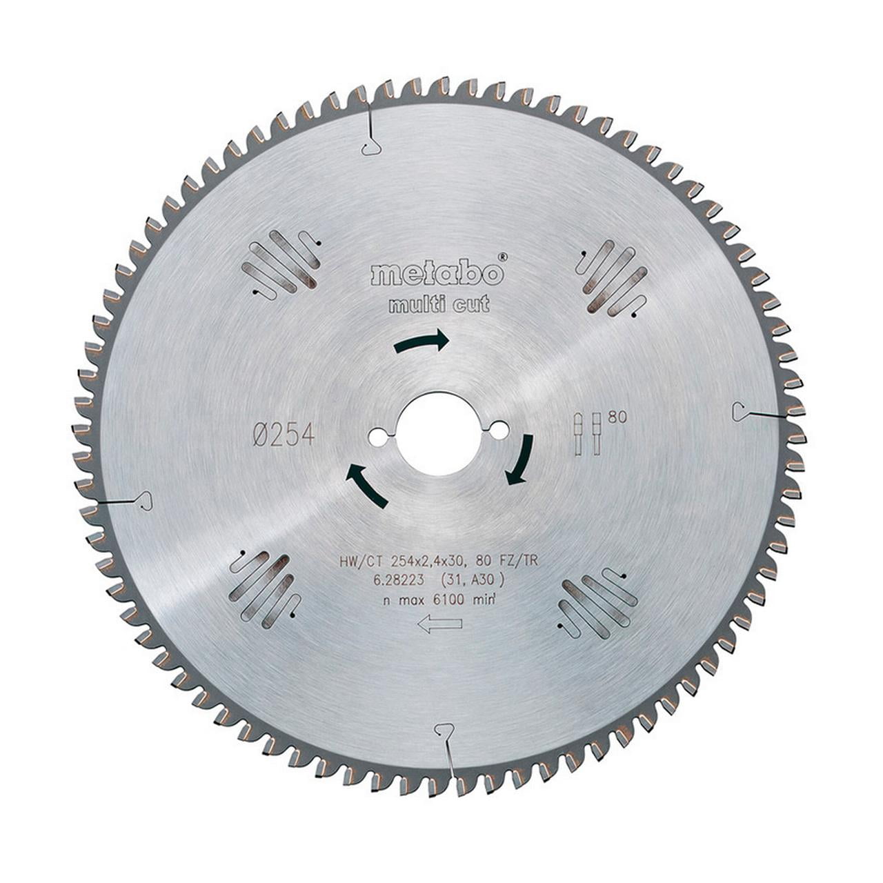 Metabo 628009000 Circular Saw Blade - 216x30mm, 24 Teeth, HW/CT For Wood & Construction, Green