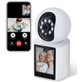 thumbnail image 1 of 2K Cámara de Seguridad Interior con Pantalla de 2,8 Pulgadas, cámara de Seguridad para Interiores Inalámbrica WiFi, Full-Color Visión Nocturna, Audio Bidireccional, Alarma, Detección de Movimiento, 1 of 7