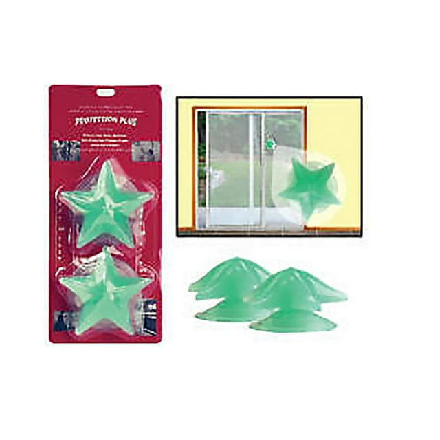 Protection Plus- Sliding Glass Door And Window Accessory As Seen On Tv Applies With A Suction Cup - Blue - 2 Pack