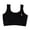 Black, variant on Ticikt Girls' Cotton Ribbed Training Bra, Cute Decor Puberty Underwear for ,White