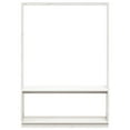 thumbnail image 4 of Clothes Rack with Shoe Storage White 113x40x157.5 cm Solid Wood Pine, 4 of 9