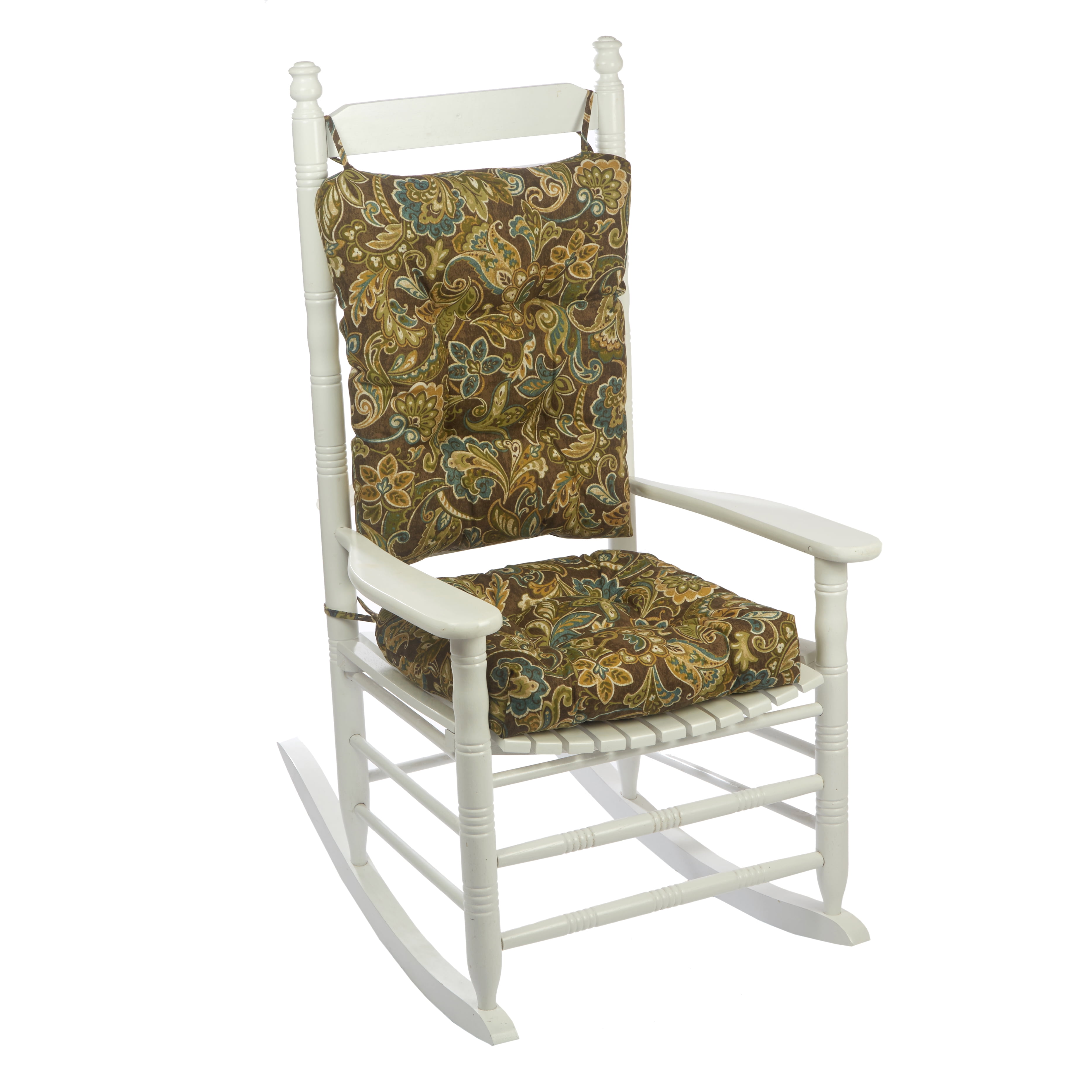 Fl Rocking Chair Cushion Set, Outdoor Rocking Chair Seat Pads