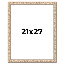 21x27 Frame White Real Wood Picture Frame Width 1.5 inches | Interior Frame Depth 0.5 inches |