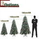 thumbnail image 4 of Árbol de Navidad artificial de pino de 4/5/6/7 pies, árbol de Navidad, decoración navideña para año nuevo con soporte de metal resistente, árbol de Navidad blanco y rosa, 4 of 5