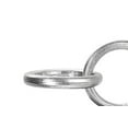 thumbnail image 2 of Benjara BM208632 Metal Ring Chain with Horizontal Interlocking on Base, Gray & Silver, 2 of 5