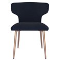 thumbnail image 2 of Chaise, Jeu de 2 en Velours et Métal - Noir, 2 of 7