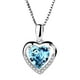 thumbnail image 2 of Fiudx Collar de Corazon, Elegante Cadete En Cristal, Romántico En San Valentín, Elegante Regallo En El Día de La Madre, Accesorio de Moda En El Día a Día, Colección En Joyas para Mujer, Incluye Caden, 2 of 3