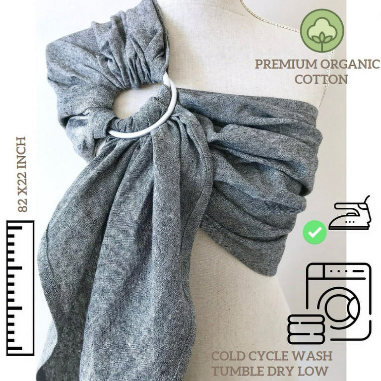 Cuddle'm Ring Sling Baby Carrier Newborn to Toddler Baby Wrap