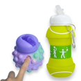 thumbnail image 3 of Hiii Clip-On BPA-Free Silicone American Football Water Bottle for Kids 20Oz, 3 of 6
