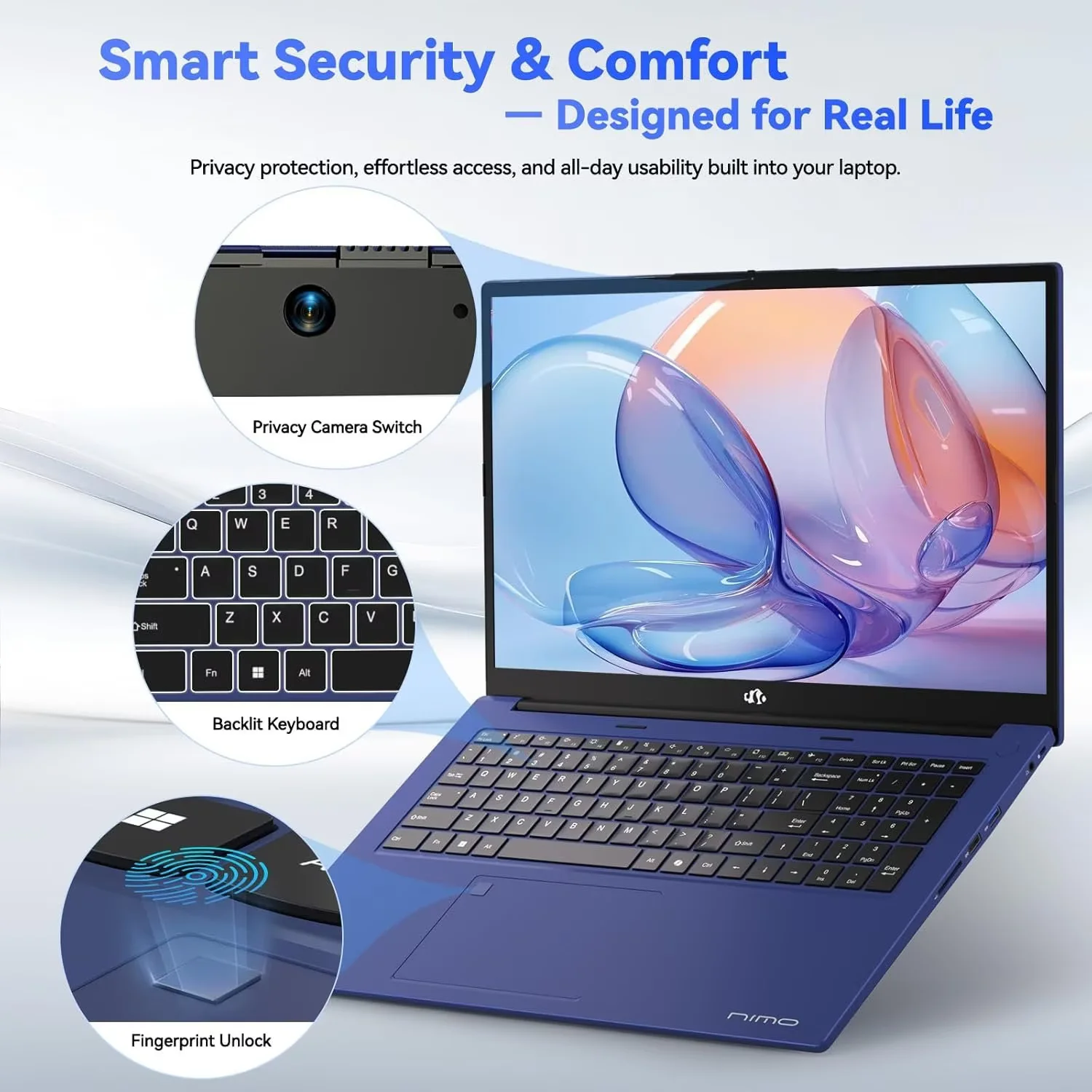 17.3" Gaming-Laptop, AMD Ryzen 7 7735HS (8C/16T, Beats i7-12650H) 16GB DDR5 RAM 512GB SSD Computer with Radeon 680M, 100W Type-C, WiFi-6E, 75Wh Battery, Fingerprint, Backlit Keyboard for Business