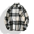 thumbnail image 2 of BVnarty Plaid Shirts for Men Loose Fit Long Sleeve Plaid Shacket, Comfortable Flannel Button-Up Top for Casual Daily Wear, 2 of 5