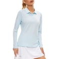 thumbnail image 1 of Women's Golf Shirt Long Sleeve Polo Shirt UPF50+ Sun Protection Moisture Wicking Quick Dry Golf Polo Shirt, 1 of 7