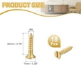 thumbnail image 2 of Uxcell Wood Screws Brass Slotted Flat Head Self Tapping Screws for Woodworking and Household Use M4 x 20mm 18Pcs, 2 of 7