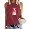 thumbnail image 2 of IROINNID Women's Casual Summer Loose Tops V-Neck Sleeveless Printing Comfy Vest Spring Saving, 2 of 2