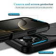 thumbnail image 4 of TECH CIRCLE For iPhone 15 Pro PC+TPU Case with Sliding Camera Cover, Magnetic Wireless Charging, Adjustable Kickstand, Rugged Anti-Scratch Shockproof Heavy Duty Cover,Black, 4 of 10