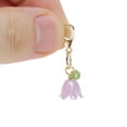 thumbnail image 3 of Accesorios de zapatos de moda, charms para agujetas en forma de hoja y flor, color púrpura, 1 par, 3 of 5