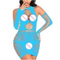 thumbnail image 4 of Mujeres moda sexy transparente ropa interior uniforme tentación malla camisón Fridja  nalpqowj10223, 4 of 5