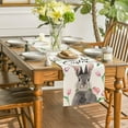 thumbnail image 6 of Easter Table Runner Clearance Colored Happy Easter Placemats Easter Place Mats Colored Dining Table Decorations Bunny Truck Holiday Table Mats Kitchen Dining Decoration 12.99x72.04 in, 6 of 6