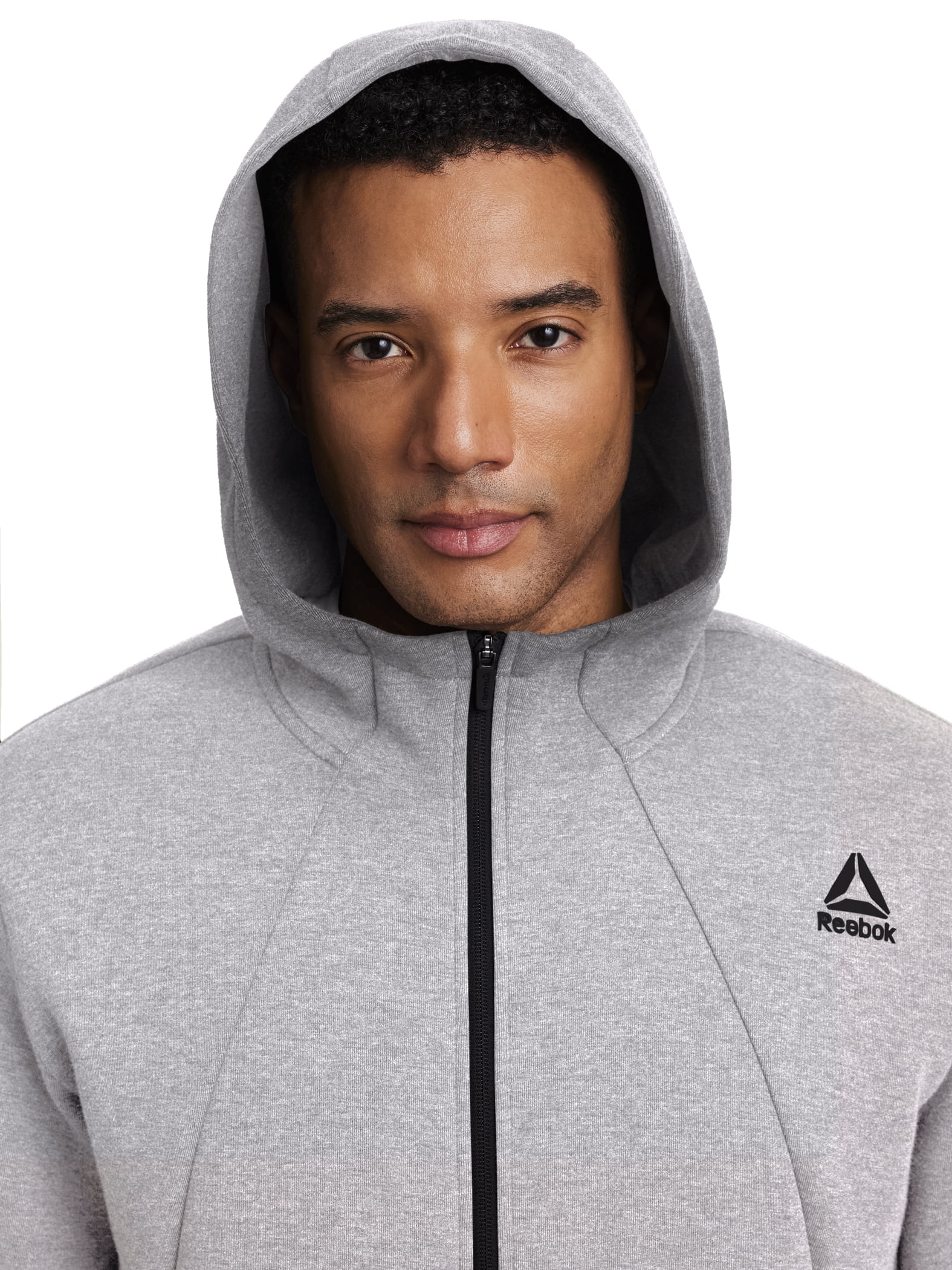 Reebok Mens and Big Mens Momentum Full Zip Hoodie, Sizes XS-5XL