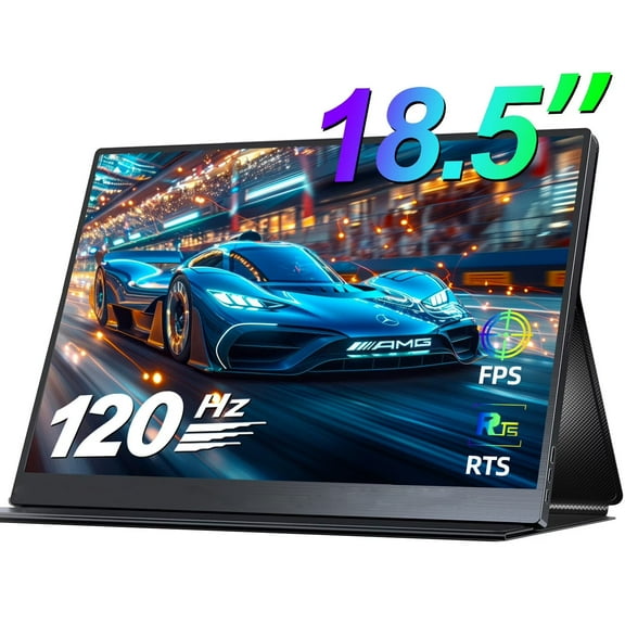 UPERFECT 18.5" Portable Gaming Monitor 120HZ, 1080P IPS HDR Eye Care Computer Display, External Second Screen for Laptop, Xbox, PS5 Nintendo