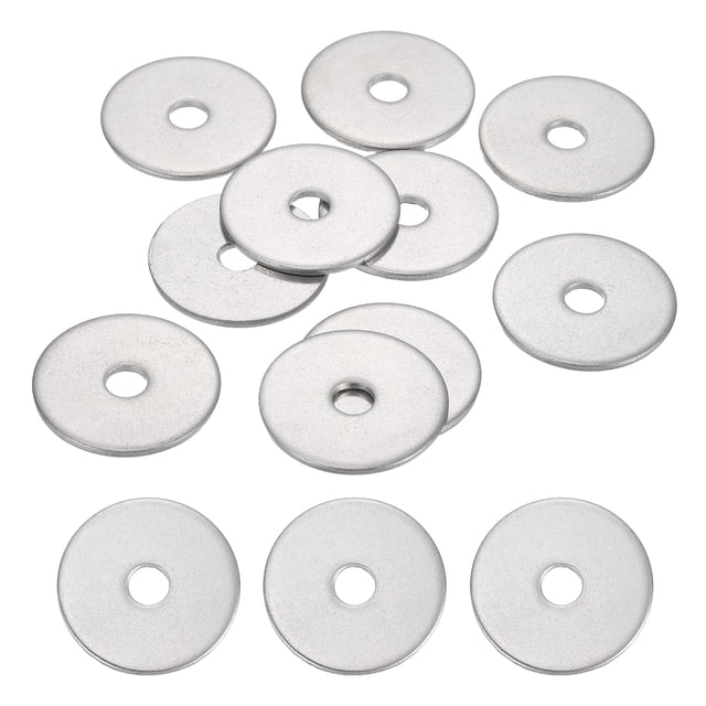 10 Pcs M5.4 304 Acier Inoxydable Rondelles Plates 5.4mm ID 25mm OD 1.5mm Épais, Argent