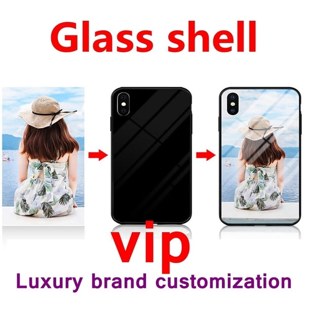 Funda de teléfono de cristal personalizada para IPhone 13 14 12 7 8 Plus X 11 Pro XS MAX XR, diseño personalizado, imagen, nombre, foto Tan Jianjun unisex