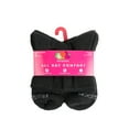 thumbnail image 2 of Fruit of the Loom All Day Comfort Mid Crew socks for Women, Black, sizes 4-10 (6-pack), 2 of 6