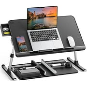 Laptop Bed Table Laptop Stand with Drawer Folding Legs