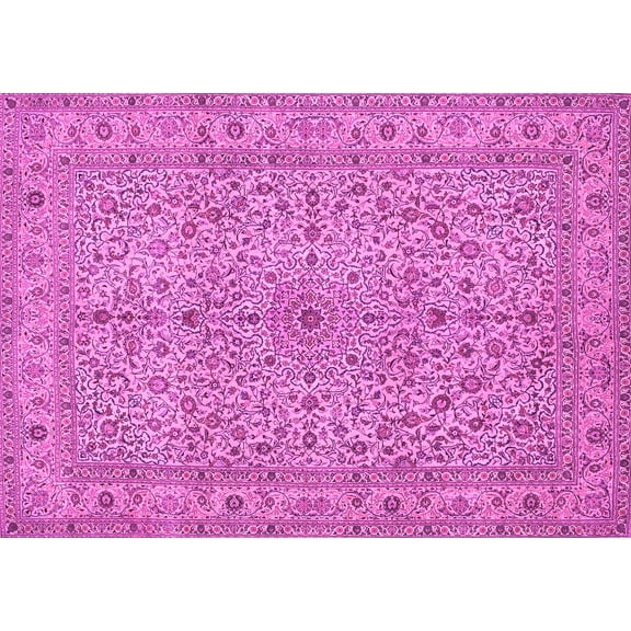 Ahgly Company Indoor Rectangle Persian Pink Traditional Area Rugs, 5' x 7'