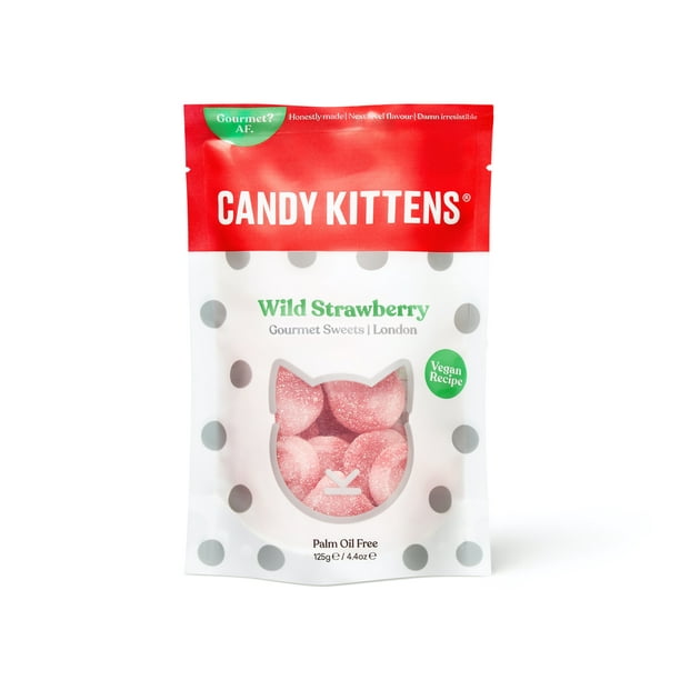 Great Value Candy Kittens Wild Strawberry 125g