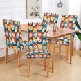 thumbnail image 2 of Yayeee 2 Pack Dining Chair Covers Stretch Parson Chairs Slipcovers Seat Protector, Yellow Checkered Daisy, 2 of 6