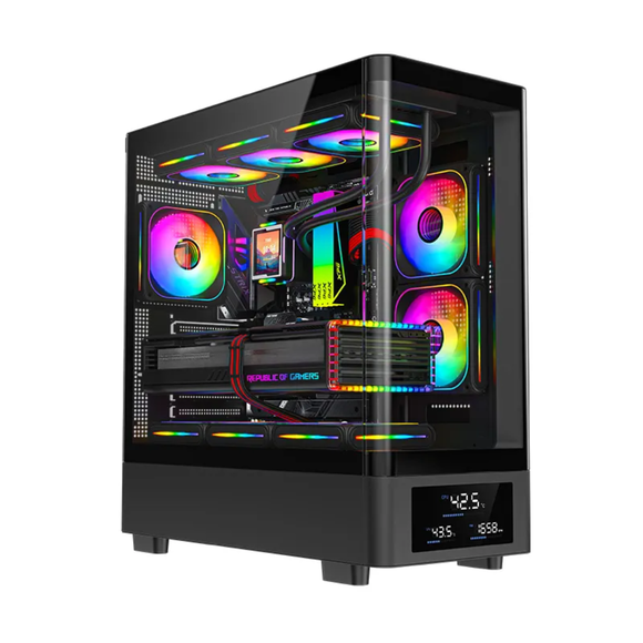 Black Aluminum Alloy Computer Case